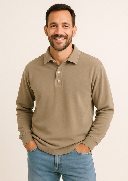 Sepp | Men’s Long-Sleeve Tailored Polo Shirt