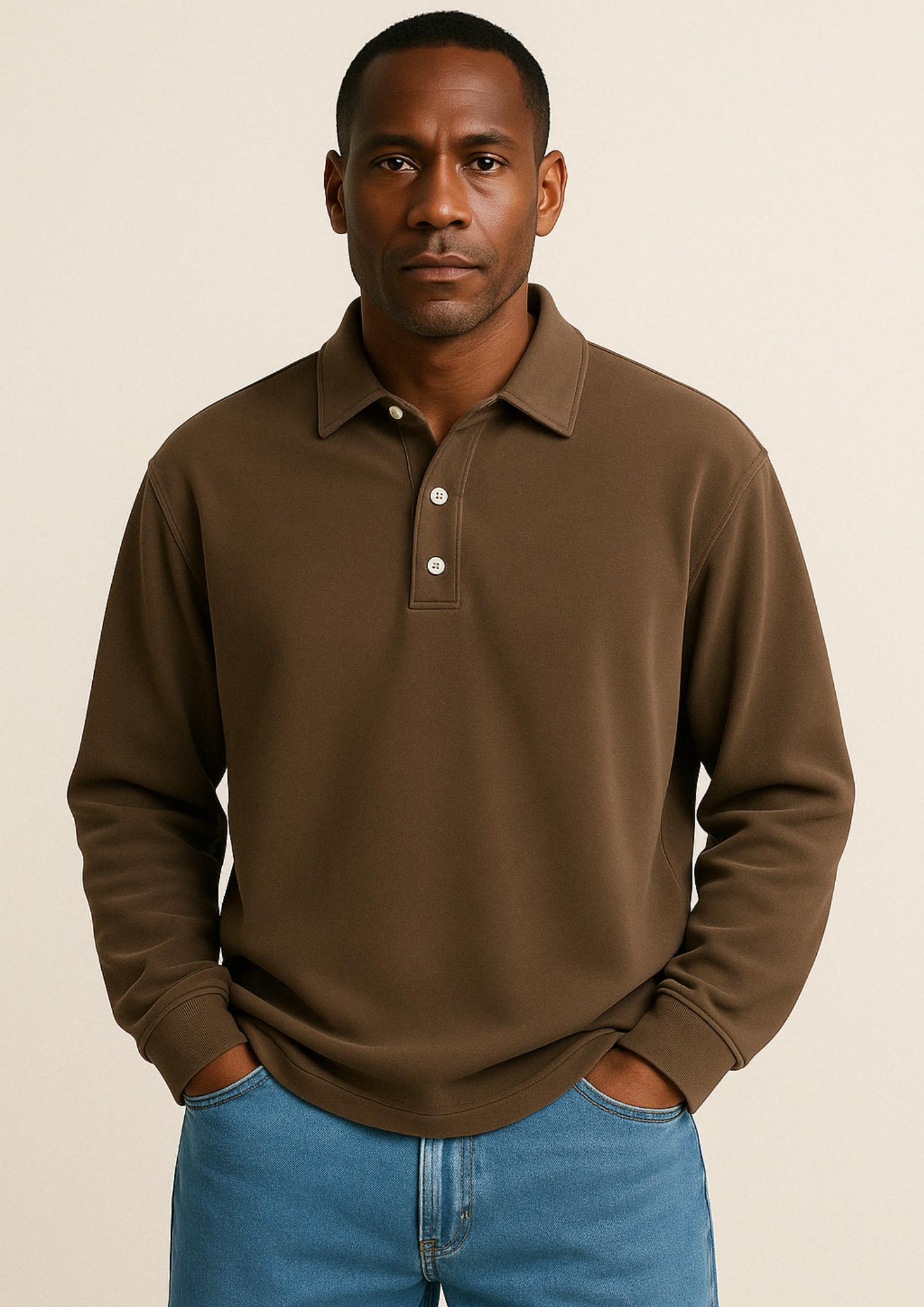 Sepp | Men’s Long-Sleeve Tailored Polo Shirt