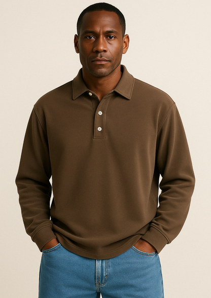 Sepp | Men’s Long-Sleeve Tailored Polo Shirt