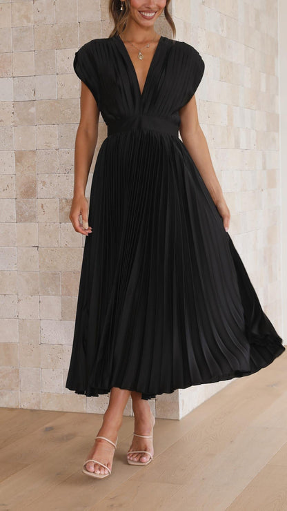 Silvana | Women’s Pleated Maxi Dress