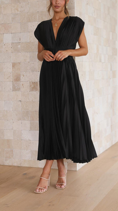 Silvana | Women’s Pleated Maxi Dress