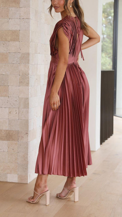 Silvana | Women’s Pleated Maxi Dress