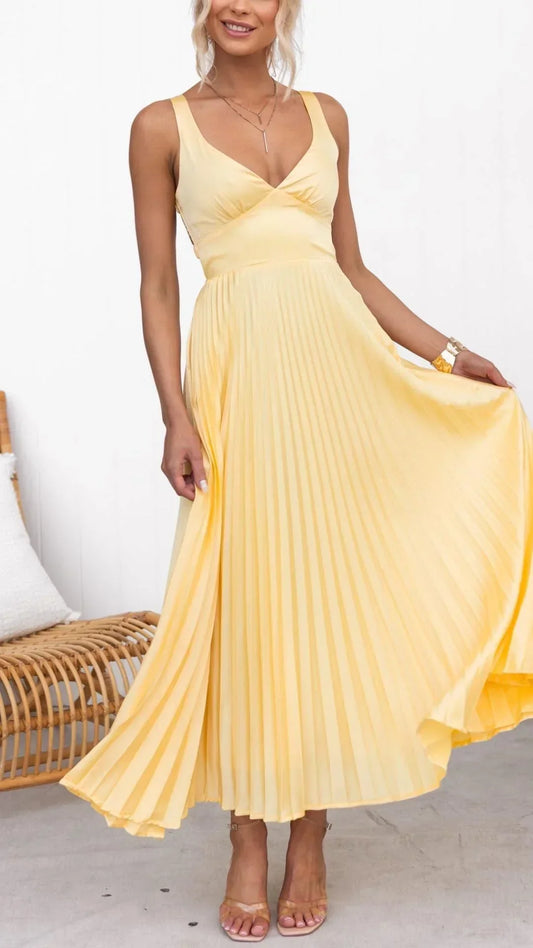 Cressida | Women’s Summer Pleated Maxi Dress