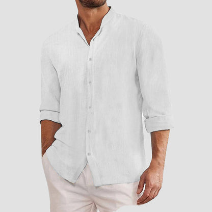 Charles | Men’s Cotton-Linen Button-Up Shirt