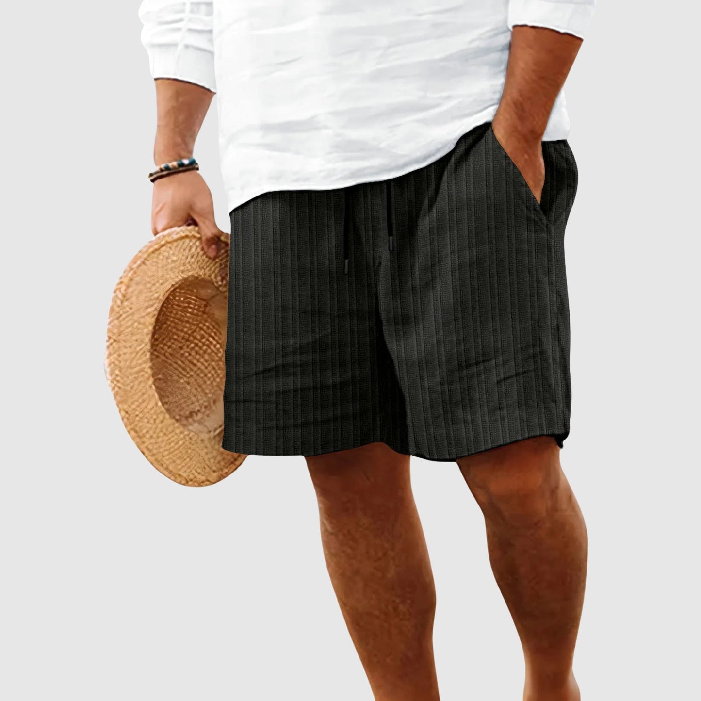 Wesley | Men’s Sunset Striped Drawstring Shorts