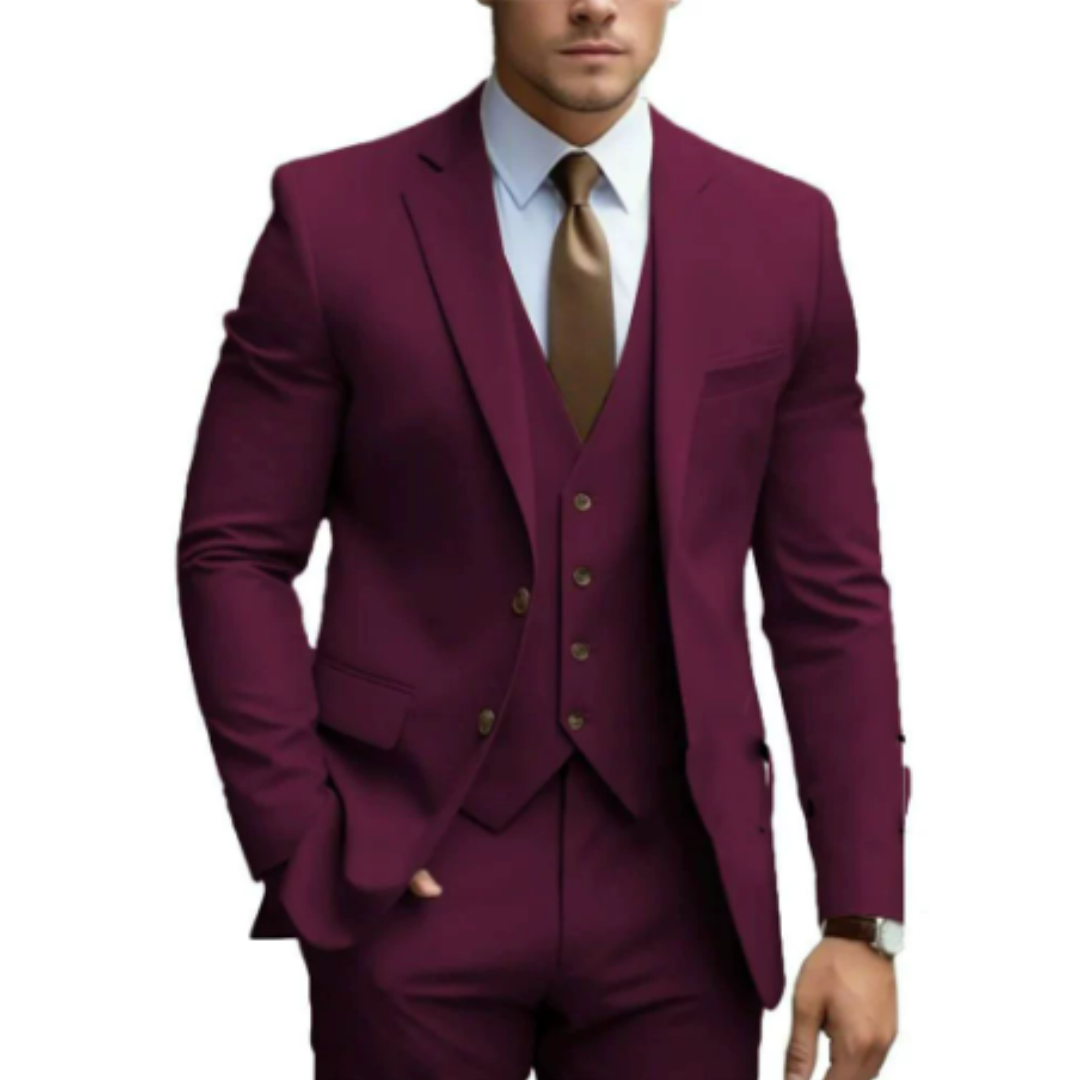 Zavier | Men’s Three‑Piece Formal Guest Suit