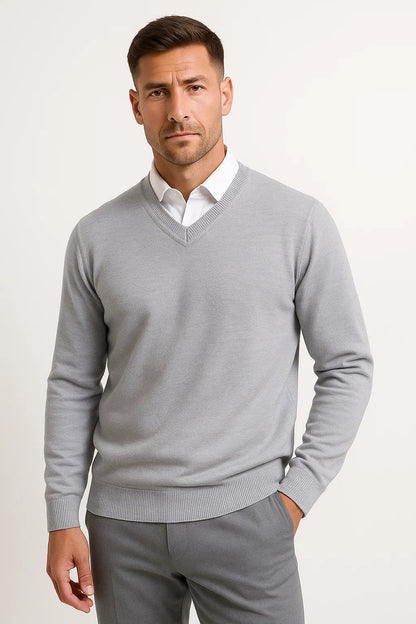 Truce | Men’s Slim-Fit V-Neck Wool Sweater