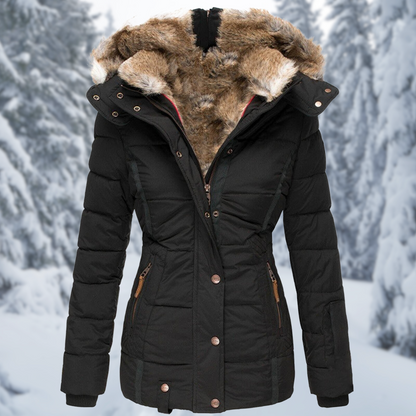 Waine | Women’s Winter Jacket with Faux Fur Hood
