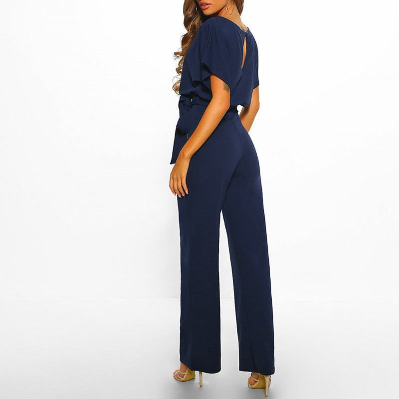 Zyana | Women’s Elegant Navy Jumpsuit