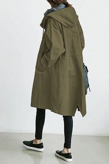 Wolff | Women’s Long Hooded Trench Coat