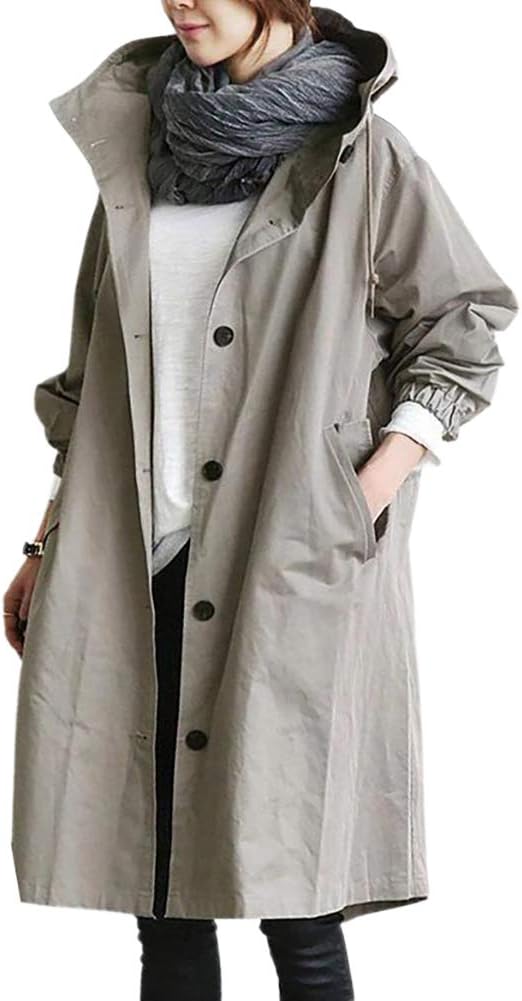 Wolff | Women’s Long Hooded Trench Coat