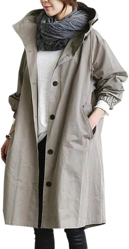 Wolff | Women’s Long Hooded Trench Coat