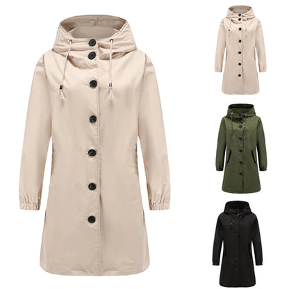 Wolff | Women’s Long Hooded Trench Coat