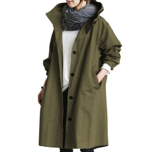 Wolff | Women’s Long Hooded Trench Coat