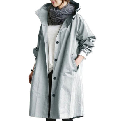 Wolff | Women’s Long Hooded Trench Coat