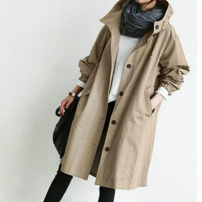 Wolff | Women’s Long Hooded Trench Coat