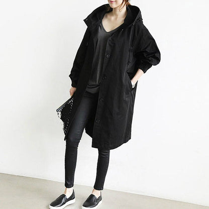 Wolff | Women’s Long Hooded Trench Coat