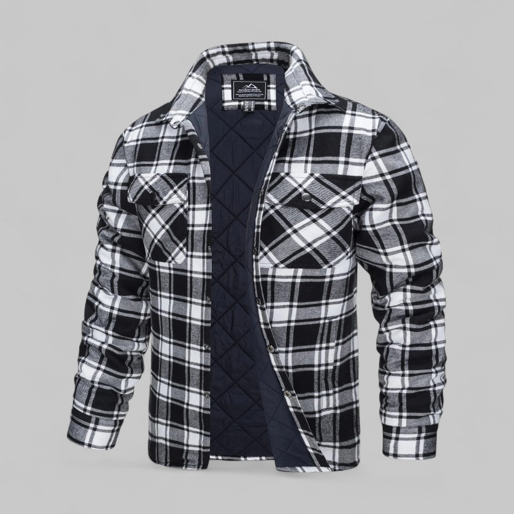 Dimitri | Men’s Quilted Flannel Overshirt Jacket