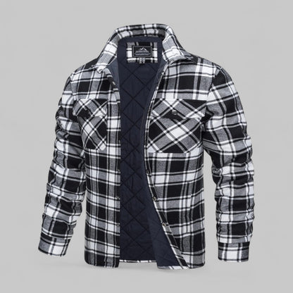 Dimitri | Men’s Quilted Flannel Overshirt Jacket