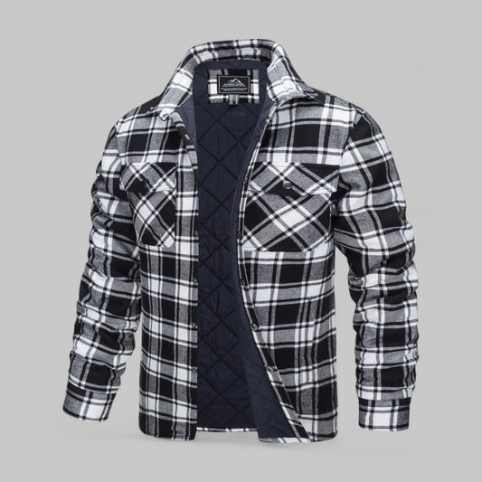 Dimitri | Men’s Quilted Flannel Overshirt Jacket