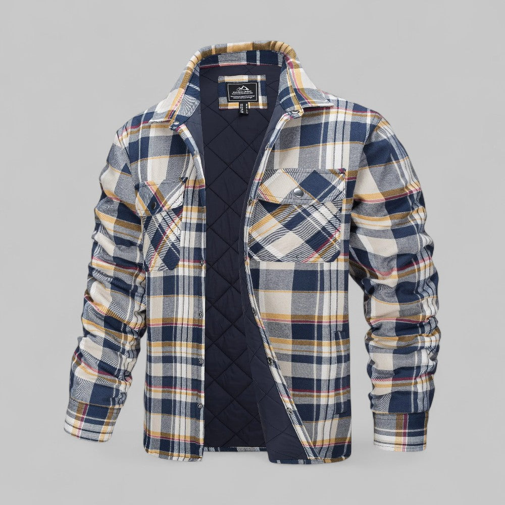 Dimitri | Men’s Quilted Flannel Overshirt Jacket