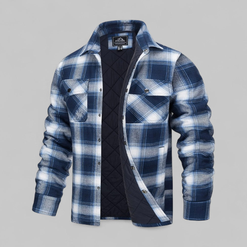 Dimitri | Men’s Quilted Flannel Overshirt Jacket