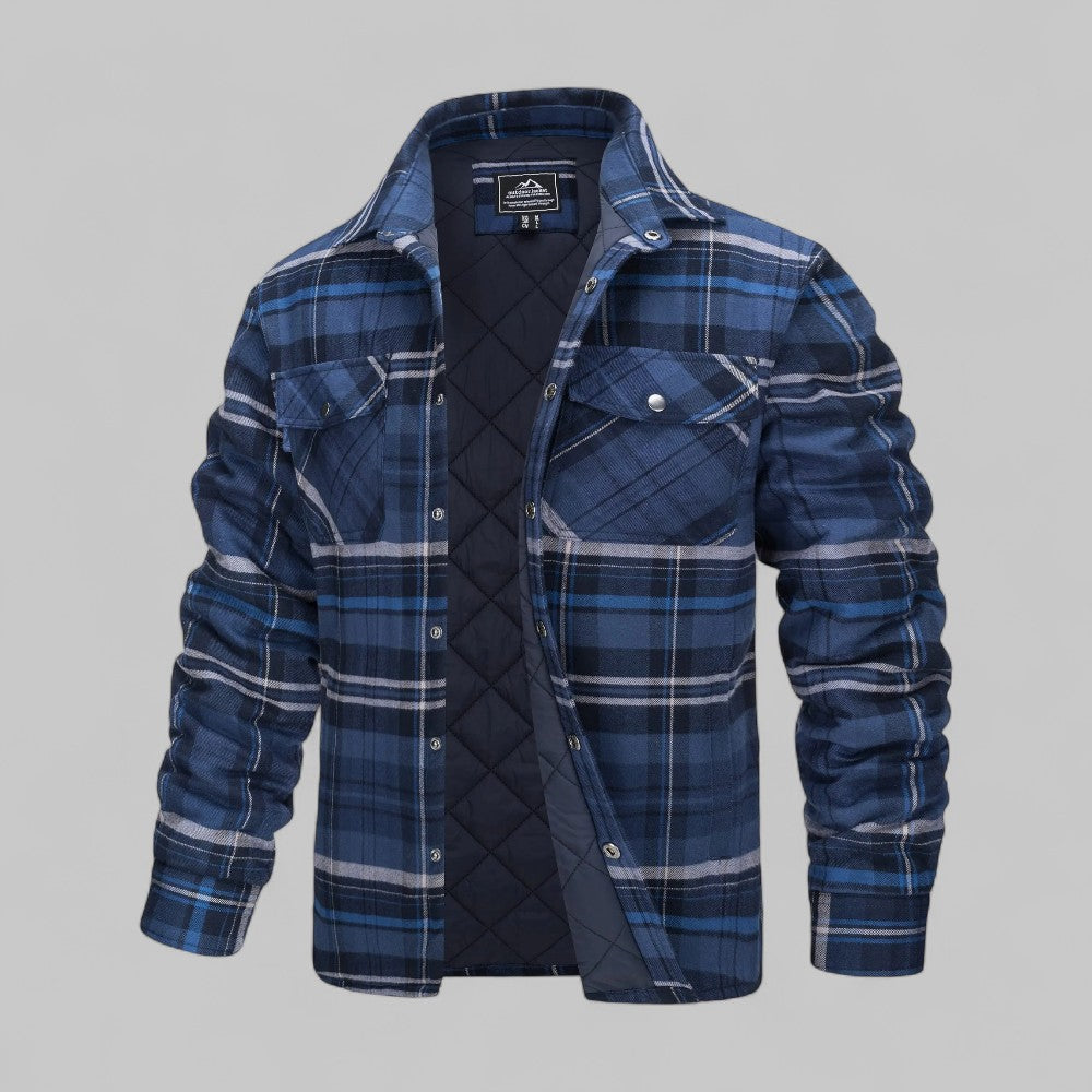 Dimitri | Men’s Quilted Flannel Overshirt Jacket