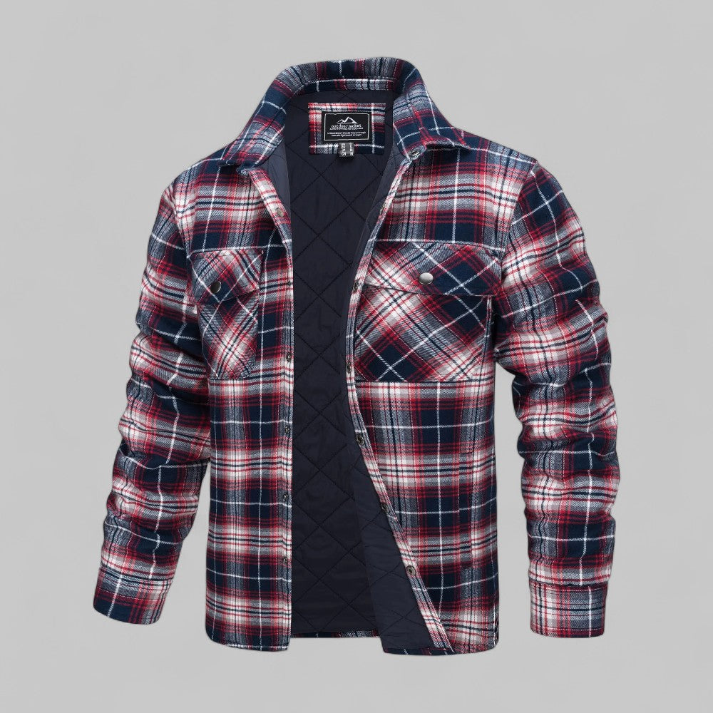 Dimitri | Men’s Quilted Flannel Overshirt Jacket
