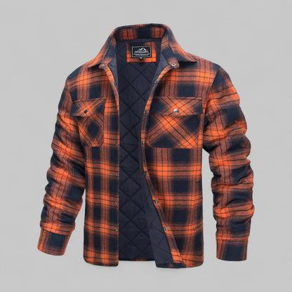 Dimitri | Men’s Quilted Flannel Overshirt Jacket