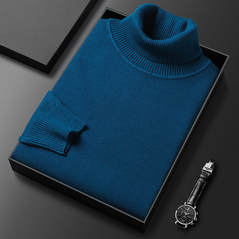Simoune | Men’s Cashmere-Cotton Turtleneck Sweater