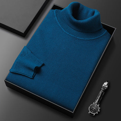 Simoune | Men’s Cashmere-Cotton Turtleneck Sweater