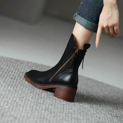 Delaney | Women’s Zip-Up Ankle Boots