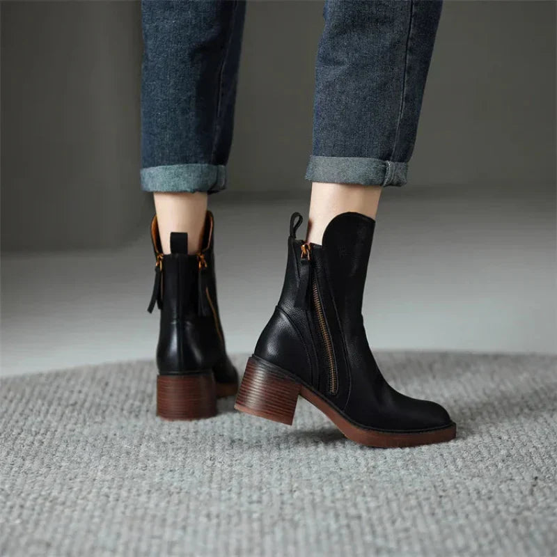 Delaney | Women’s Zip-Up Ankle Boots