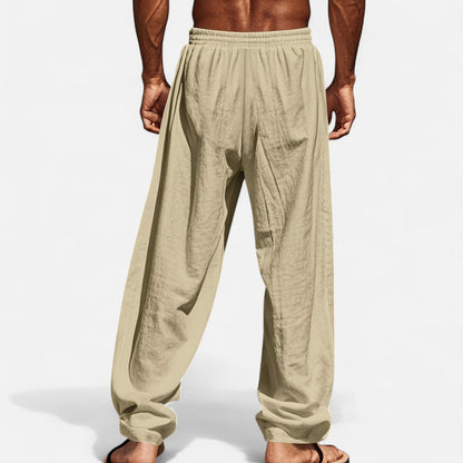 Arvenor | Men’s Linen-Blend Wide-Leg Pants