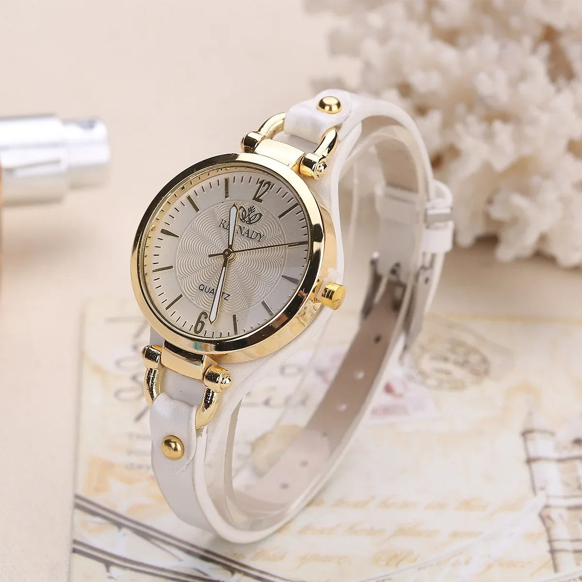 Sorrel | Women’s Gold-Tone Vegan Leather Quartz Watch