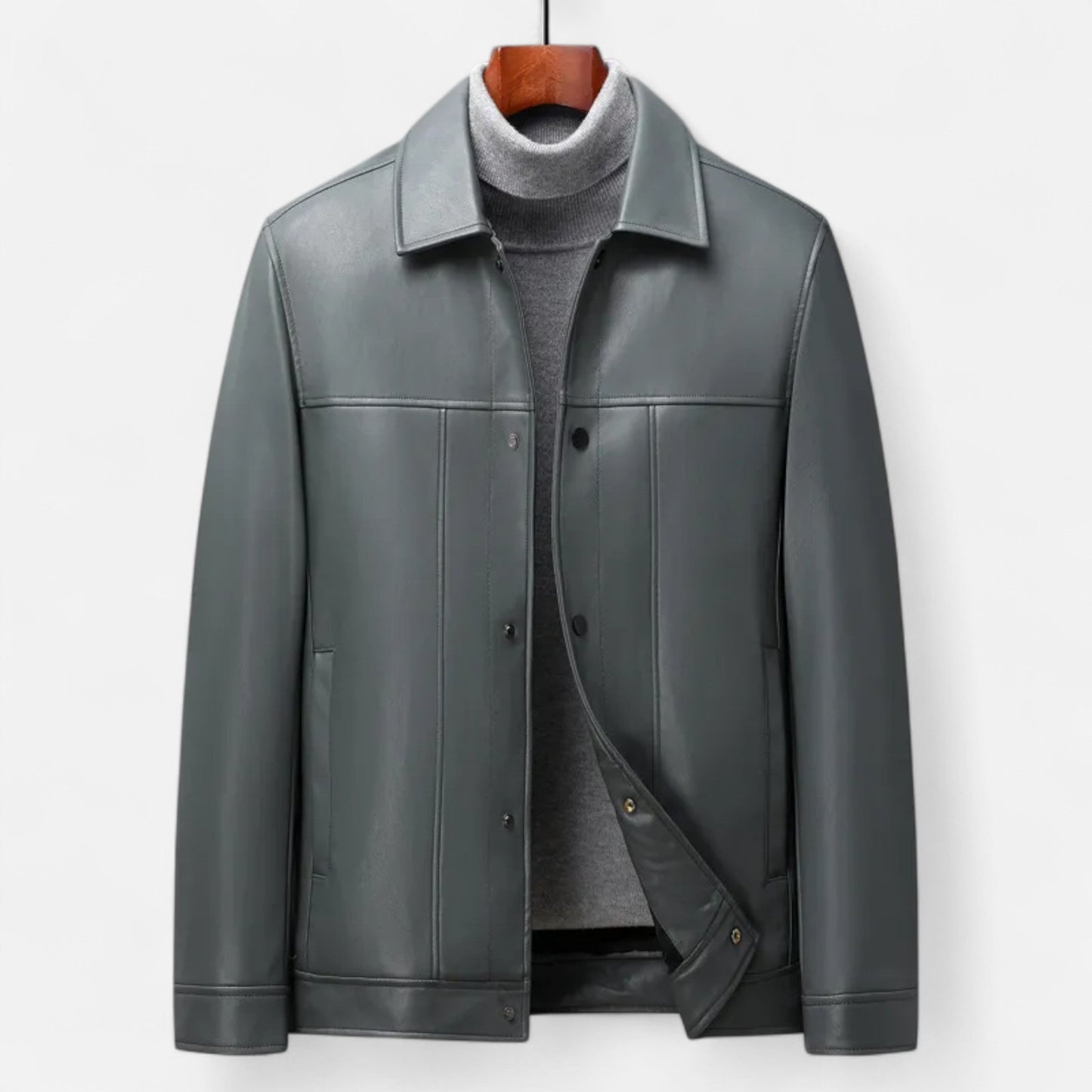Sterling | Men’s Polo Leather Coat