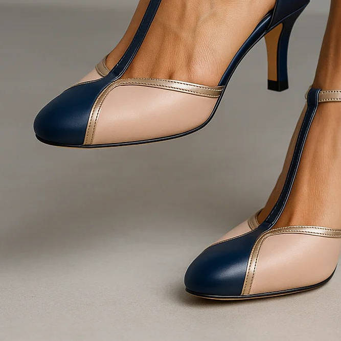 Serelis | Women’s Vintage T-Strap Heels