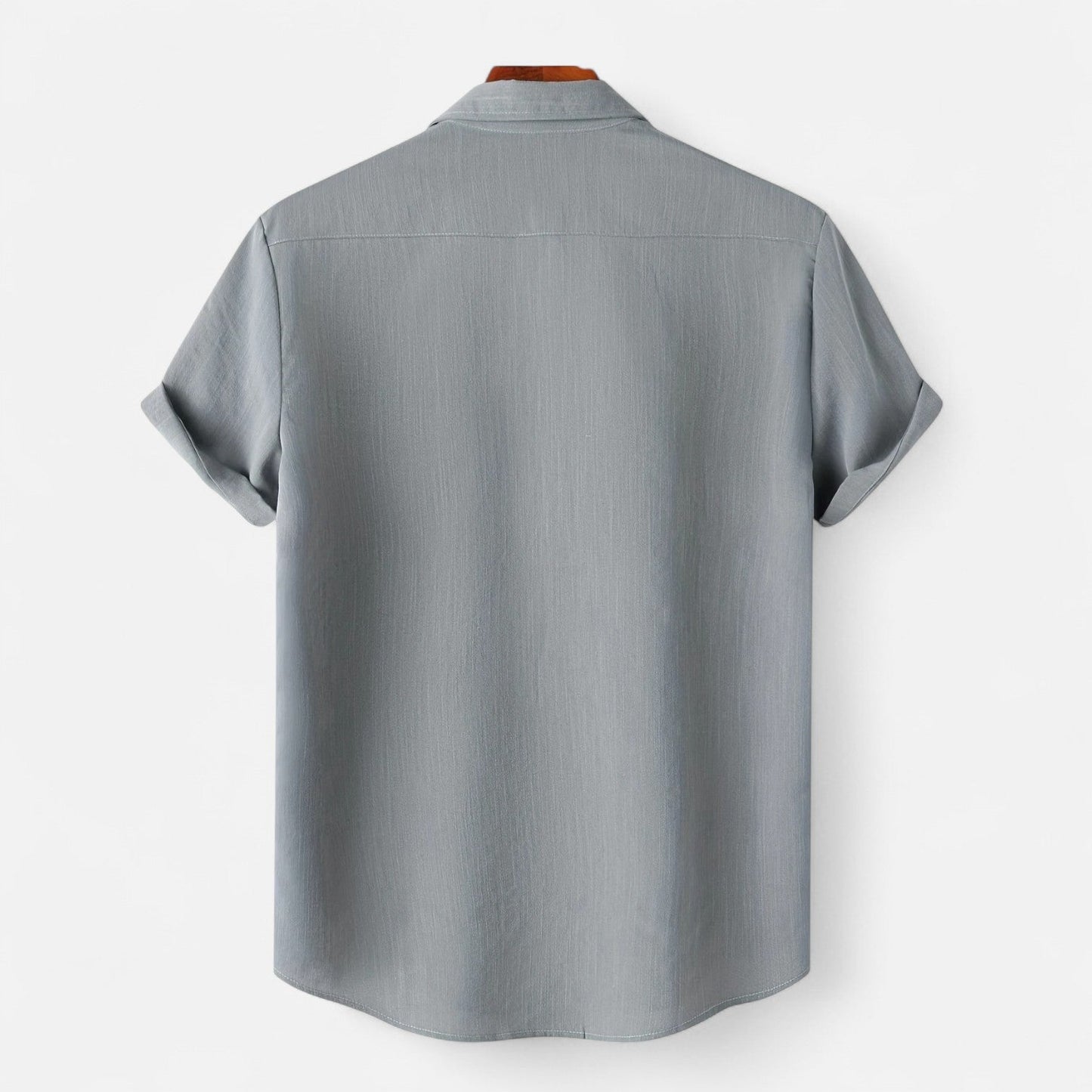 Alessio | Men’s Casual Brown Short-Sleeve Shirt