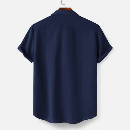 Alessio | Men’s Casual Brown Short-Sleeve Shirt