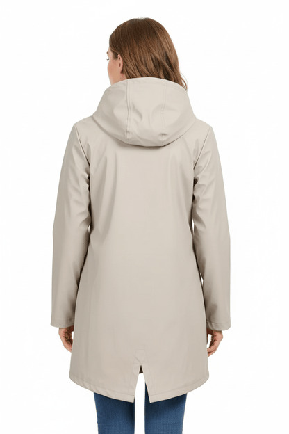 Zerina | Women’s Waterproof Fleece‑Lined Hooded Trench Coat