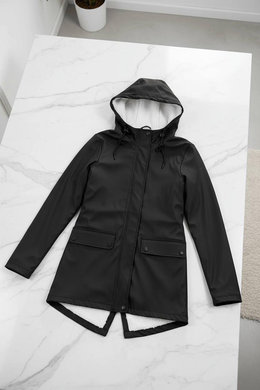 Zerina | Women’s Waterproof Fleece‑Lined Hooded Trench Coat