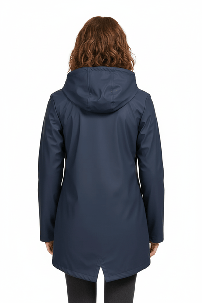 Zerina | Women’s Waterproof Fleece‑Lined Hooded Trench Coat