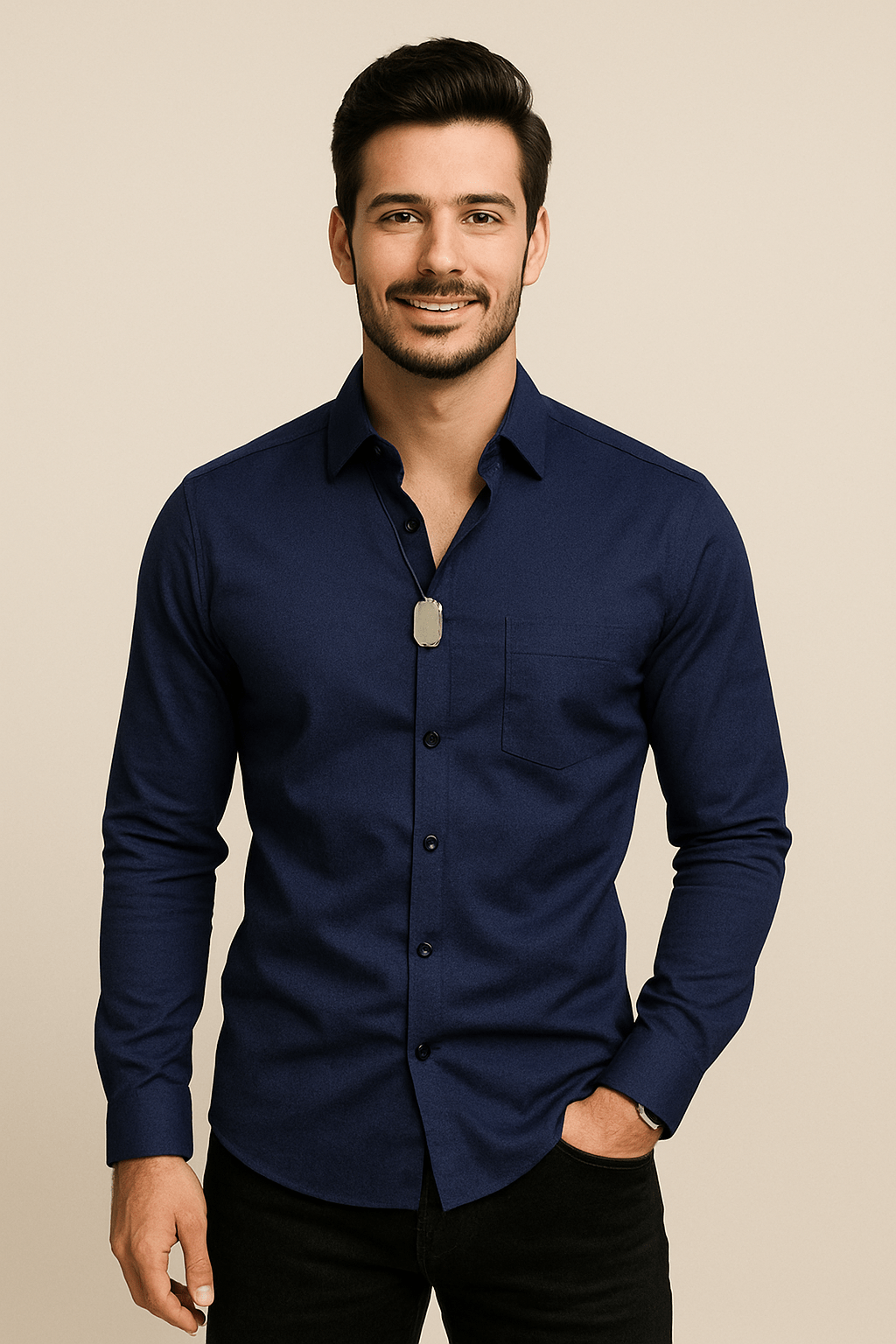 Yardley | Men’s Long‑Sleeve Breathable Stretch Shirt