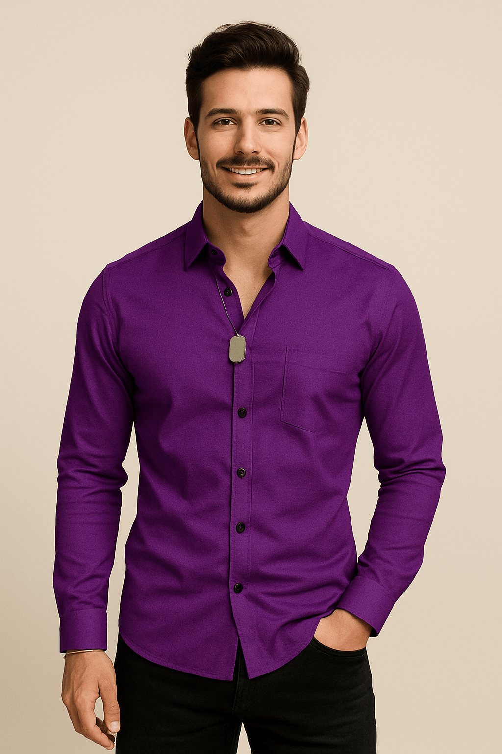 Yardley | Men’s Long‑Sleeve Breathable Stretch Shirt