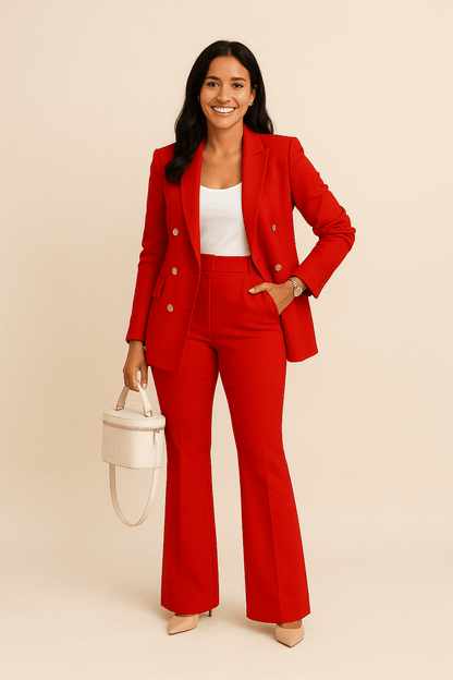 Yogaelle | Women’s Two‑Piece Blazer & Trouser Set