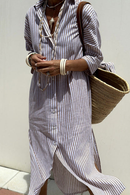 Xyla | Women’s Striped Shirt Dress