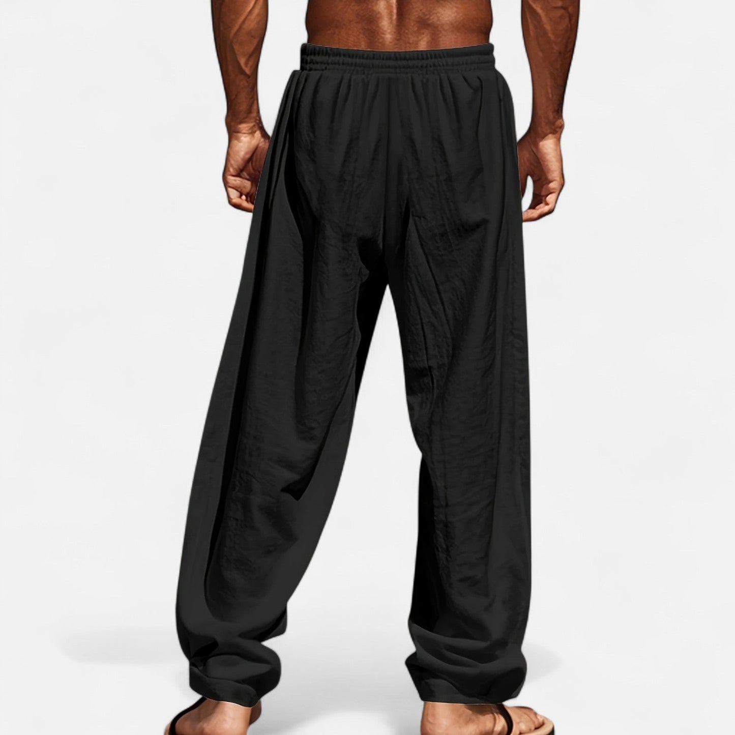 Arvenor | Men’s Linen-Blend Wide-Leg Pants