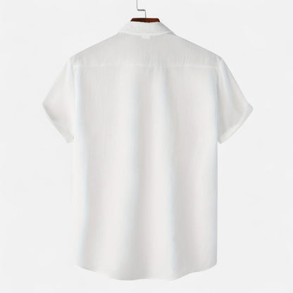 Alessio | Men’s Casual Brown Short-Sleeve Shirt