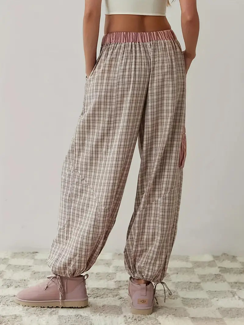Brennar | Unisex Striped Plaid Patchwork Pajama Set
