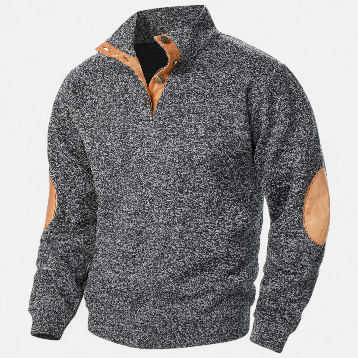 Corvane | Men’s Stand-Up Collar Knitted Sweater